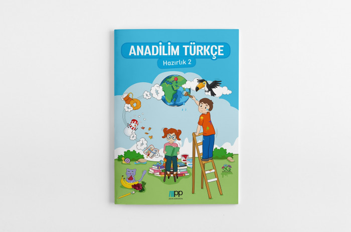 Anadilim Türkçe Hazırlık 2 kıtabı çeşitli oyun ve etkinliklerle gündelik kullanılan Türkçe dilini çocuklara eğlenerek öğretmeyi ve sevdirmeyi amaçlamaktadır.